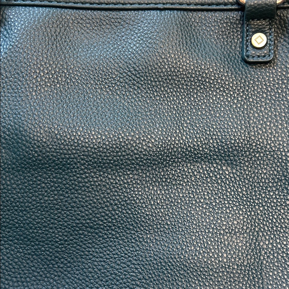 jewell by Thirty One faux leather Teal color tote - Picture 2 of 4